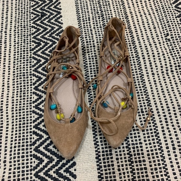 Steve Madden pointed toe ankle wrap ballet flat - Picture 4 of 5